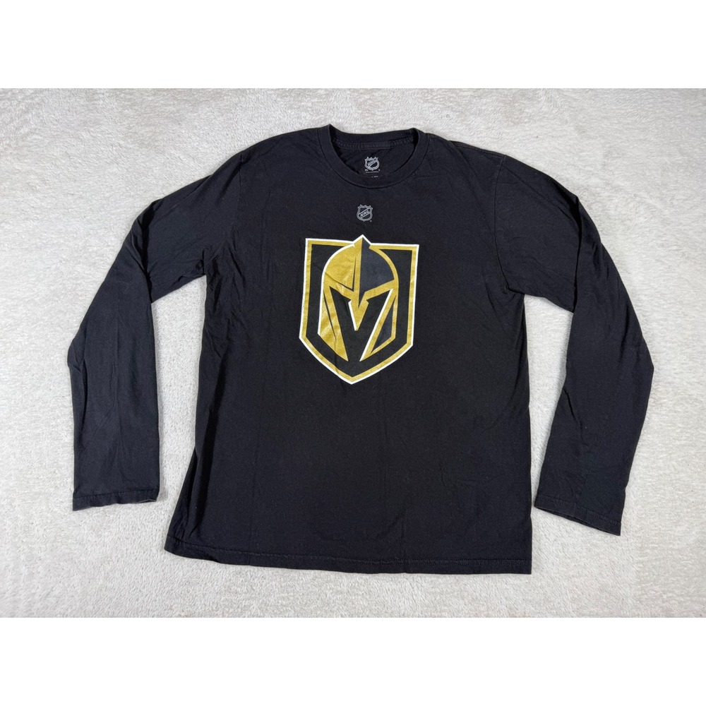NHL Vegas Golden Knights Shirt Youth XL Black Good Fleury 29 Long Sleeve Tee